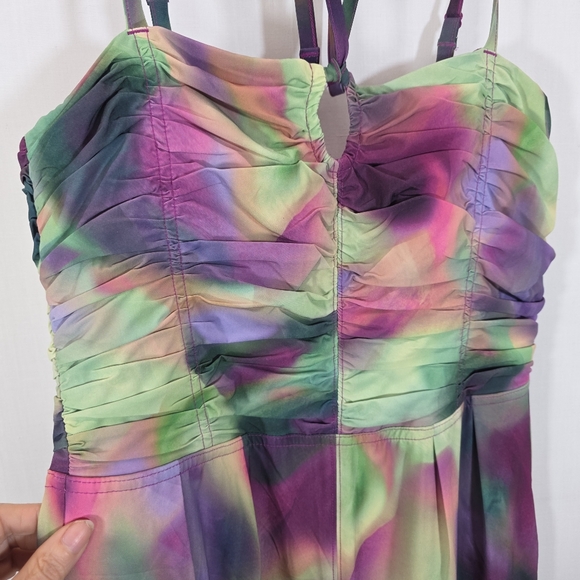 Athleta x Alicia Keys Enlighten Up Jumpsuit Watercolor Print Size 4 - Picture 6 of 14